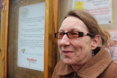 Glenda Forward is the membership coordinator of the St. Anne Road Community Garden. (Photo by Larson Heinonen)