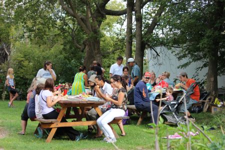 “Sharing the food is one of the best ways to connect with people and the community. Food is such a grounding way to get to know each other.” (Photo by Larson Heinonen)