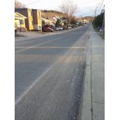 Charlotte Street.  4 ft 4 in of sand on the west side and 8 ft 6 in on the east side.   Photo by Julian Rickards.