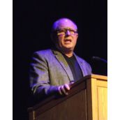 One of the many speakers to address the gathering was Sid Ryan, president of the Ontario Federation of Labour. (Photo by Scott Neigh)