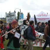 Spirit Train Protest in Montreal