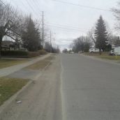 Gary St. looking towards Lasalle. A good 5 ft. there.  Photo by Rachelle Niemela.