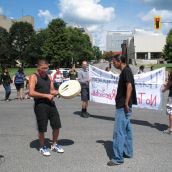 Round dance at Brady and Minto (photo by Damian Arteca)