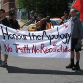 Round dance at Brady and Minto (photo by Damian Arteca)