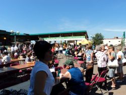 This photo was taken outside the old Market Square on a busy market day. (Photo by Larson Heinonen.)